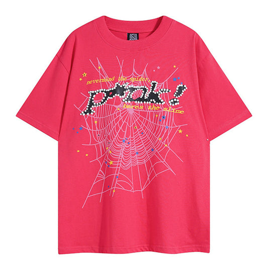 Sp5der Young Thug Punk T-Shirt Red