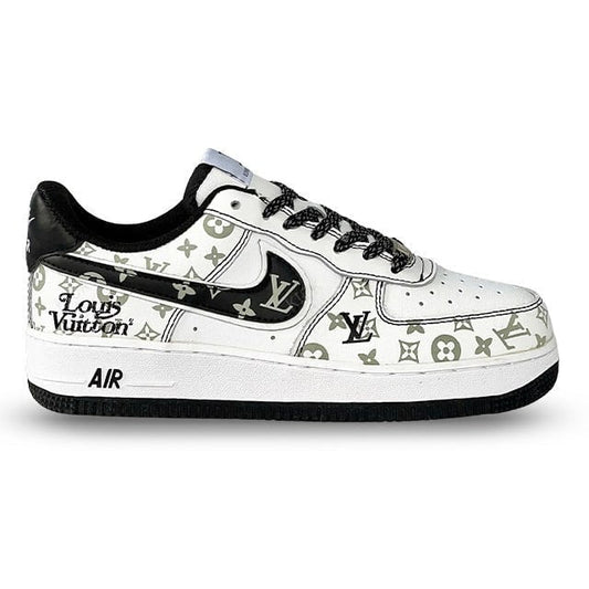 Louis Vuitton x Nike Air Force 1 Monogram Black Edition (Custom)