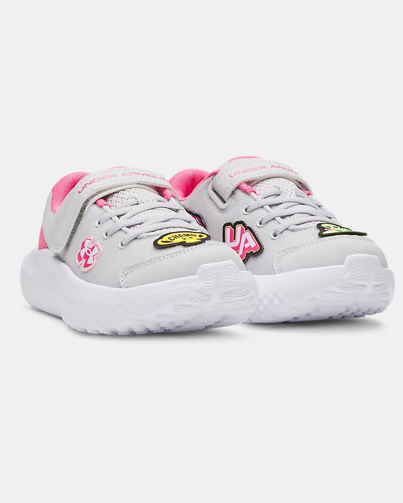 UA Surge 4 Patches Girls' Pre-School Running Shoes | Under Armour